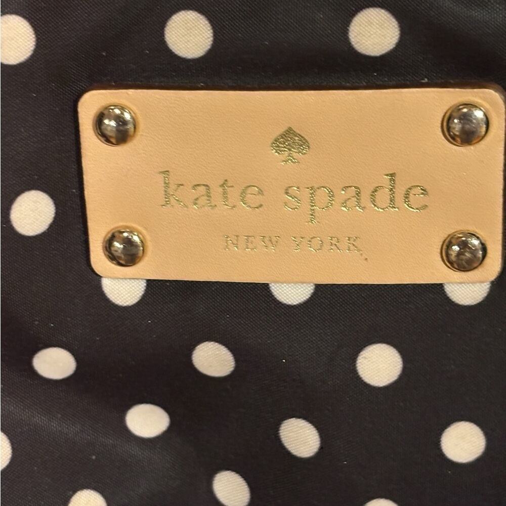Kate Spade Polka Dot Nylon Diaper Tote – New Without Tags | Black, White & Red - Picture 4 of 8